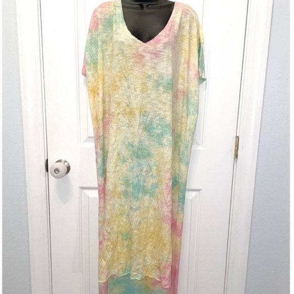 Free People Tie Dye Tee Dress - Picture 2 of 8